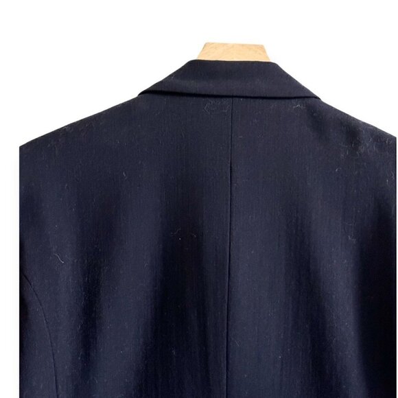Vintage 1996 A/W Collection Y's Yohji Yamamoto Navy Wool Jacket, Women's, Size M - Picture 11 of 14